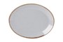Блюдо овальное 18х14 см фарфор цвет серый Seasons 112118 серый
