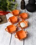 Соусник квадратный с 2-мя ручками 7х10 см h 4.2 см фарфор цвет оранжевый Seasons 808104 оранжевый - фото 626790 Соусник квадратный с 2-мя ручками 7х10 см h 4.2 см фарфор цвет оранжевый Seasons 808104 оранжевый - фото 626790