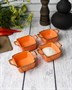 Соусник квадратный с 2-мя ручками 7х10 см h 4.2 см фарфор цвет оранжевый Seasons 808104 оранжевый - фото 626811 Соусник квадратный с 2-мя ручками 7х10 см h 4.2 см фарфор цвет оранжевый Seasons 808104 оранжевый - фото 626811