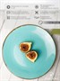 Тарелка 24 см безбортовая фарфор цвет бирюзовый Seasons 187624 бирюзовый