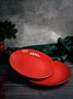 Тарелка 28 см безбортовая фарфор цвет красный Seasons 187628 красный