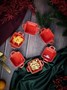 Соусник квадратный с 2-мя ручками 7х10 см h 4.2 см фарфор цвет красный Seasons 808104 красный