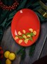 Тарелка 24 см безбортовая фарфор цвет красный Seasons 187624 красный