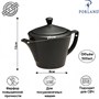 Чайный сервиз Porland Seasons, черный, на 2 персоны (Кружка 340 мл - 2 шт; Блюдце 16 см - 2 шт; Чайник 500 мл - 1 шт) POR1271 - фото 639990