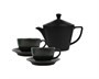 Чайный сервиз Porland Seasons, черный, на 2 персоны (Кружка 340 мл - 2 шт; Блюдце 16 см - 2 шт; Чайник 500 мл - 1 шт) POR1271 - фото 639992